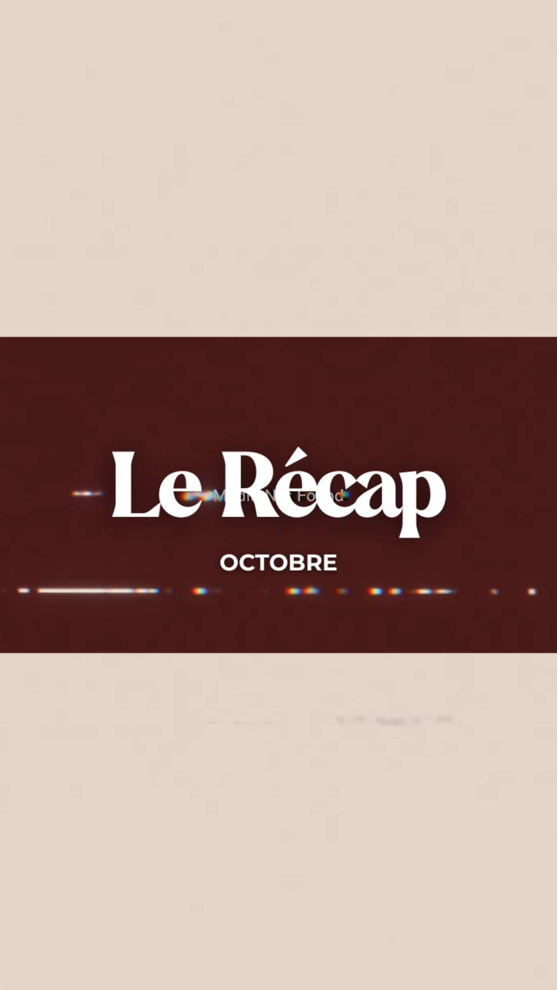 Le Récap - Octobre (we need cash baby)