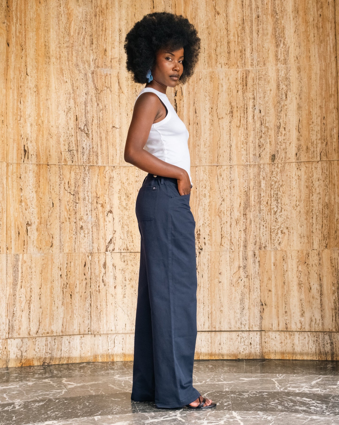 FLOW Pantalon Chino femme