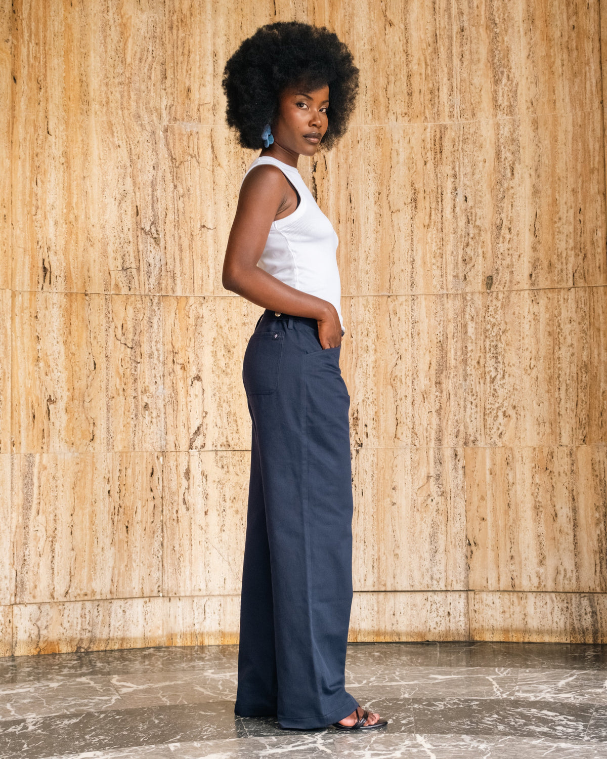 Pantalon Chino femme coupe intemporelle