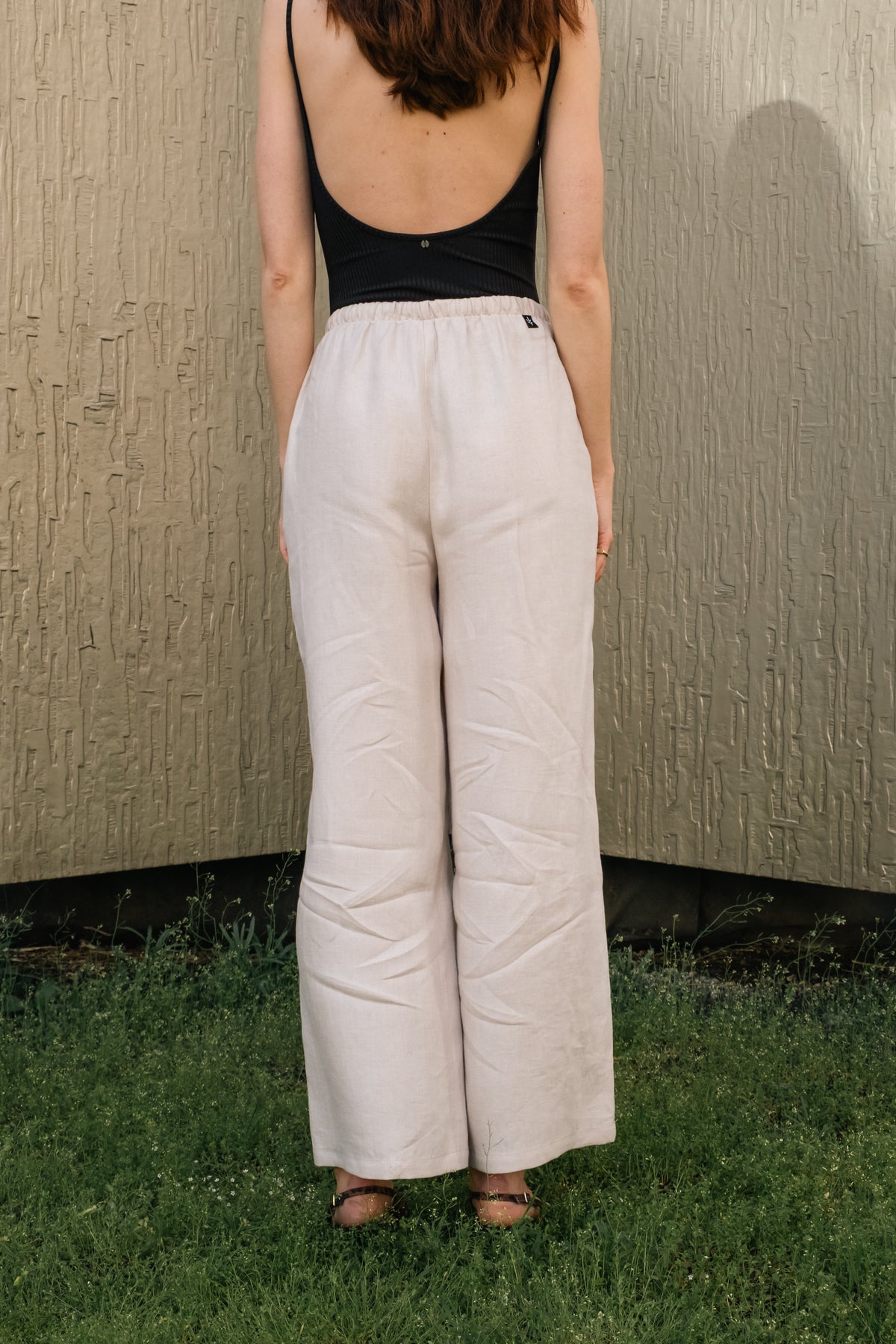 Pantalon en lin Femme textile léger et respirant