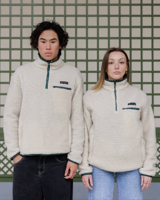 Polaire Sherpa Unisexe coupe droite ample
