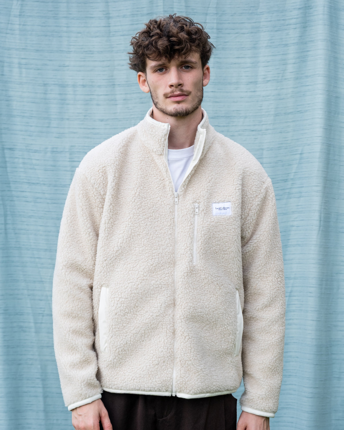 Veste Polaire Sherpa Unisexe épaules oversize