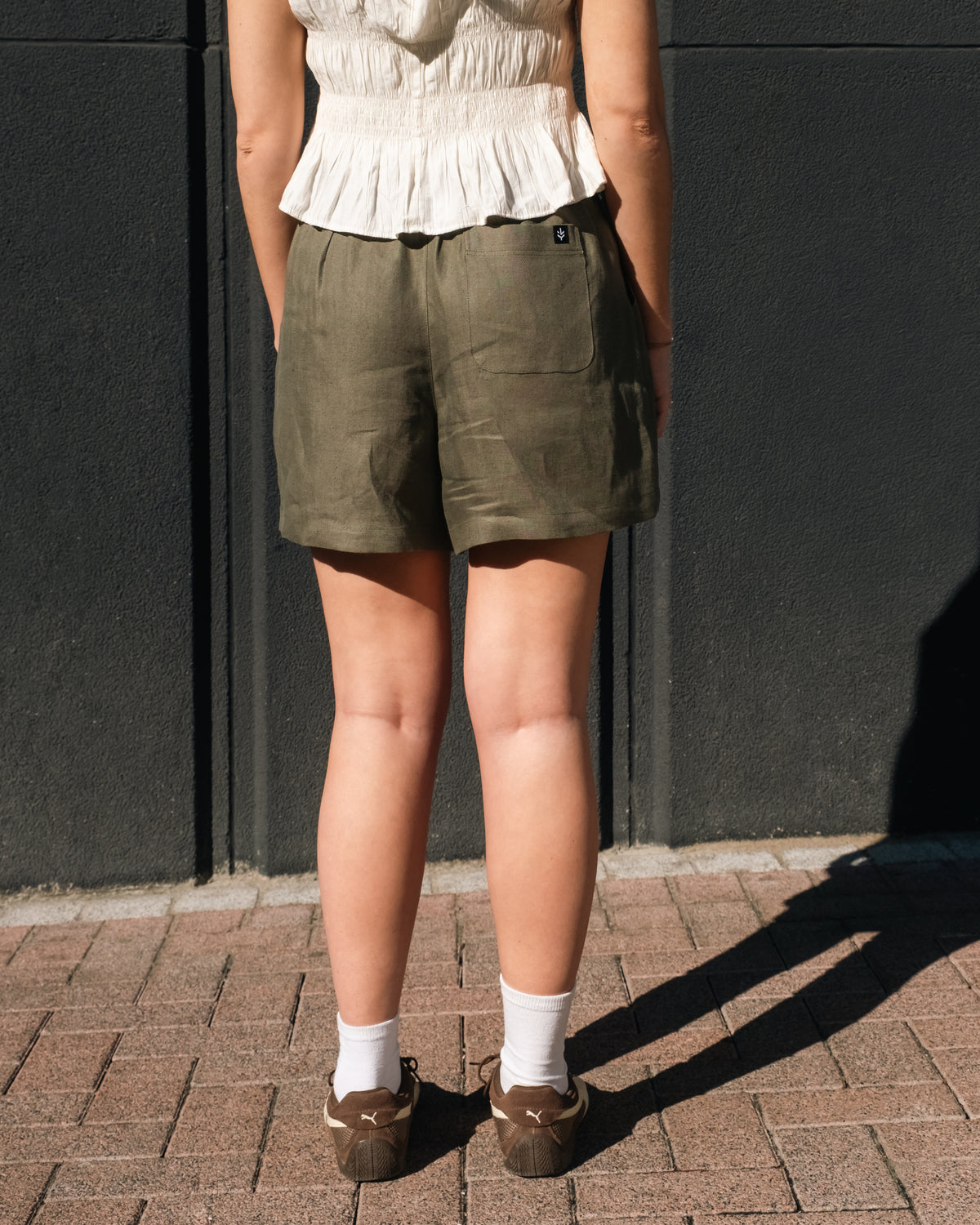 Short en lin Femme production belge