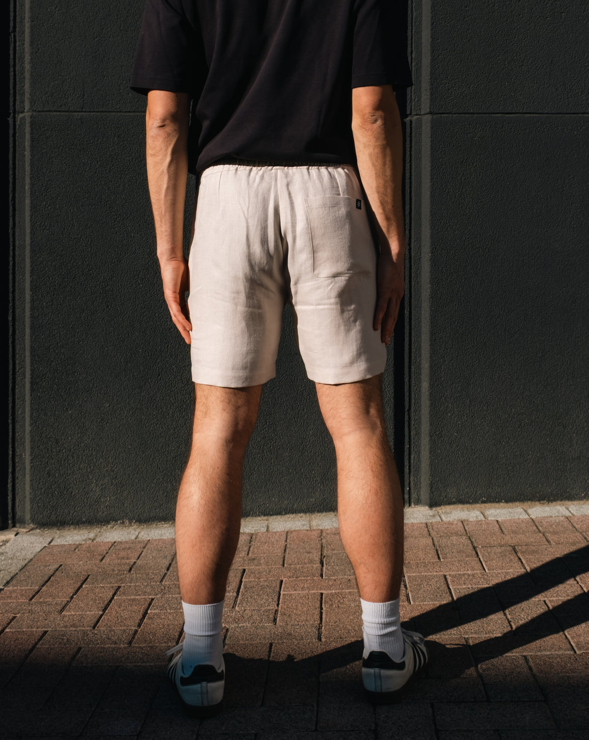 Short en lin Homme confectionné à Bruxelles