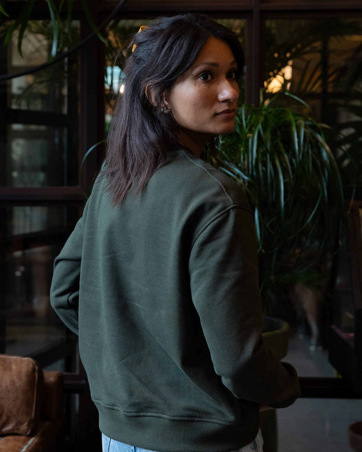 Sweatshirt Femme coupe oversize épaules