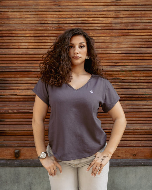 T-shirt femme 50% coton recyclé