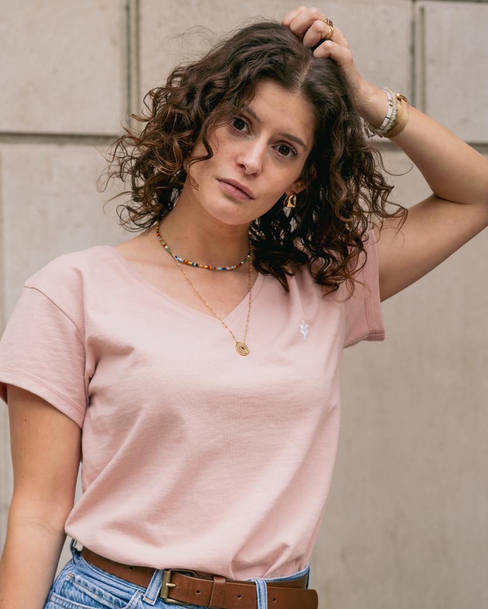 T-shirt femme textile épais et respirant