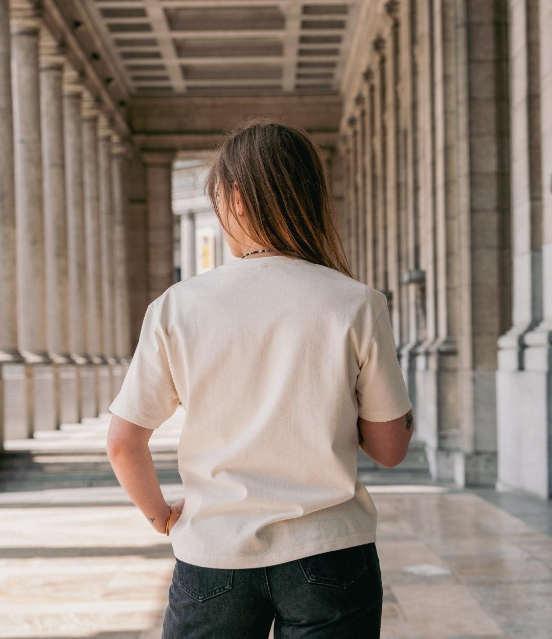 T-shirt femme confectionné en Belgique