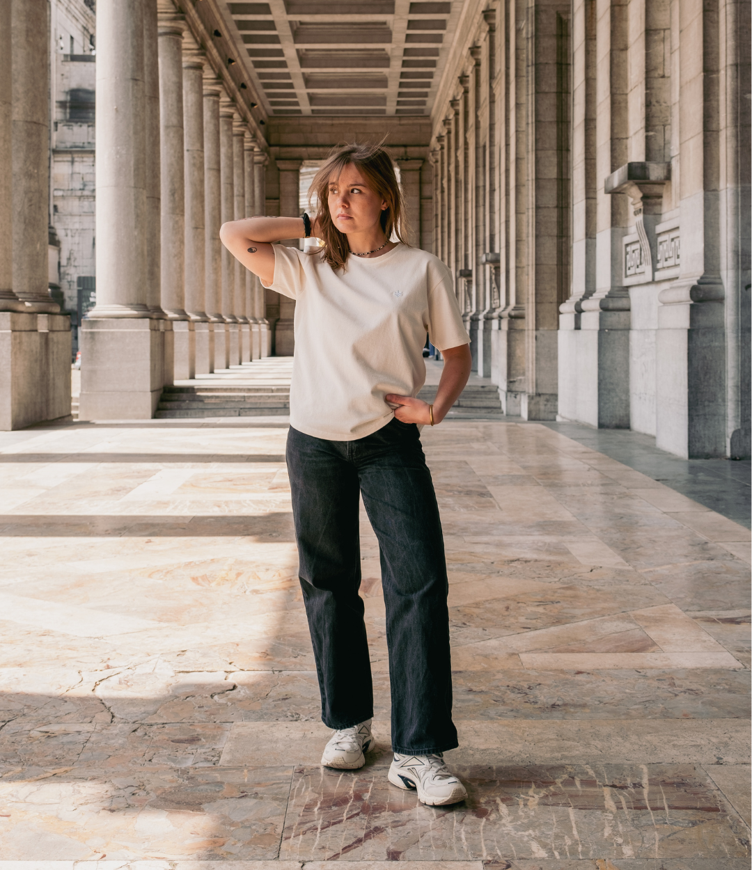 T-shirt femme coton recyclé et Tencel Lyocell