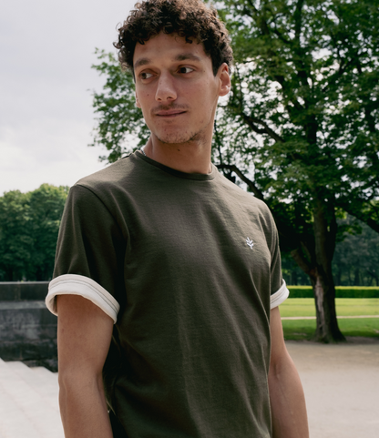 T-shirt Homme textile solide recyclé