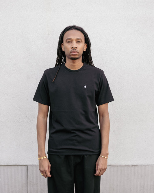 T-shirt Homme noir coupe droite